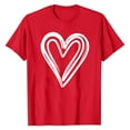 thumbnail image 4 of BLVB Valentines Shirts for Women Cute Love Heart Shirt Valentine T Shirt Red Short Sleeve Crewneck Casual Hearts Tops, 4 of 5