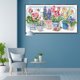 thumbnail image 3 of Hilo Algodón Egipcio Bordado Parcial Punto Cruz Con Flores 14CT 47x28cm, 3 of 9