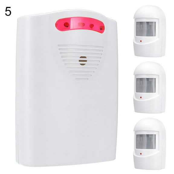 GJX Wireless Driveway Alarm and Security System PIR Motion Sensor with Sound and LED Alert