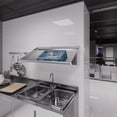 thumbnail image 4 of 42 in. Stainless Steel Wall Mounted Slanted Rack Shelf. Fits Two Racks., 4 of 5