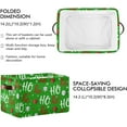 thumbnail image 3 of FREEAMG Merry Christmas Storage Basket with Handles Collapsible Storage Bins Canvas Fabric Storage Organizer for Shelves Closet Bedroom Living Room 1Pack, 3 of 7