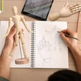 thumbnail image 4 of 6Pack Artist Wooden Mannequin,4.5/5.5/8/12Inch Drawing Figure Model Wooden Hand Model 7Inch Left and Right Hand Model, 4 of 6