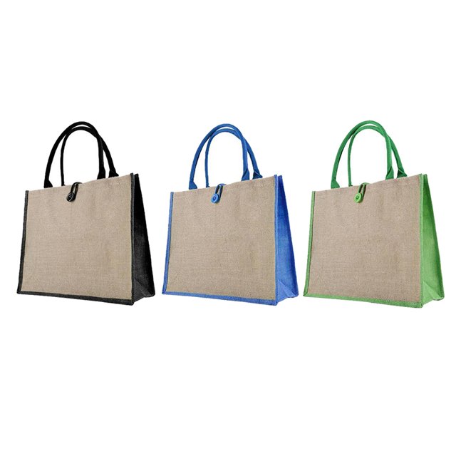 Bolso De Hombro Casual Para Mujer Bolso De Mano De Bloque De Color De Lino Para Compras 3 Piezas Sunnimix Bolso Tote de Algodón para Mujer