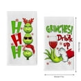 Grinch Decorations 2pc Towel Dish Cloth Hand Towel Dishcloth Dish Towel