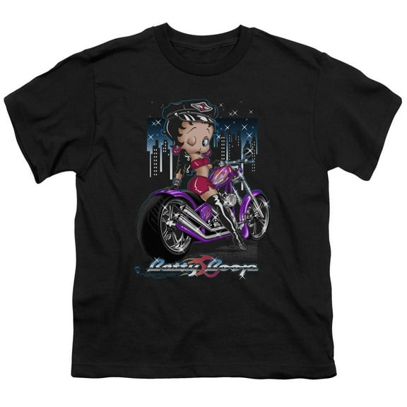 Betty Boop - City Chopper - Youth Short Sleeve Shirt - Small