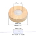 thumbnail image 2 of Unique Bargains 3.1' Wooden LED Light Base Light Display Base Stand for 3D Crystal Glass Aroma Stone, Warm White Light, 2 of 6