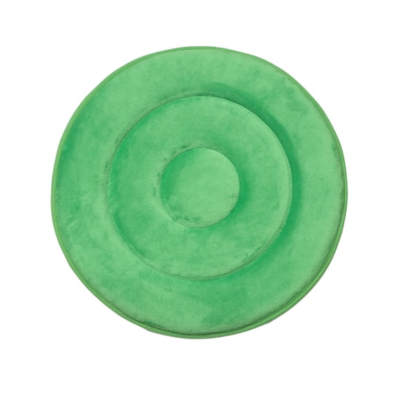 Ehucon 360-Degree Swivel Seat Cushion, Mobility Support Rotating Pad, Green Velour, 330 lb Capacity, 40cm