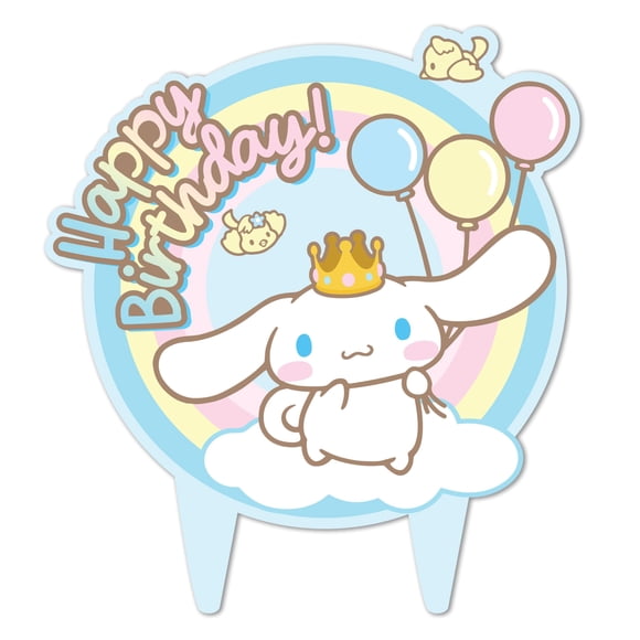 Cinnamon Roll Cake Topper Girls Kids Birthday Melody Kitty Party Decor
