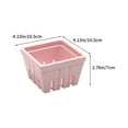 thumbnail image 3 of Uutvmp Berry Basket, Melamine Berry Bowl With Holes, Square Kitchen Fruit Basket for Christmas, 4" Colander Cute Small Container for Strawberry, Grape, Berries, 3 of 7