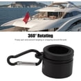thumbnail image 4 of HUGFEGWE Flagpole Swivel Mounting Rings, WearResistant G3/4 ID Flagpole Swivel Kit Flagpole Mounting Rings for Flagpole (Black) CA919-137282, 4 of 8