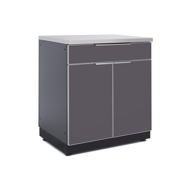 NewAge Products Outdoor Kitchen Aluminum Bar Cabinet Walmart