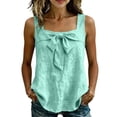 thumbnail image 3 of Msgweeeg Tank Summer Sleeveless Solid Color Boho Tops Square Neck Regular Fit Streetwear Hawaii Blouse, 3 of 8