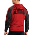 thumbnail image 2 of Men's G-III Sports by Carl Banks Red Georgia Bulldogs Neutral Zone Raglan Full-Zip Track Jacket Hoodie, 2 of 2