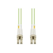 AddOn - Crossover cable - LC/UPC multi-mode (M) to LC/UPC multi-mode (M) - 3 m - 0.1 in - fiber optic - duplex - 50 / 125 micron - OM5 - OFNP - indoor, plenum - lime