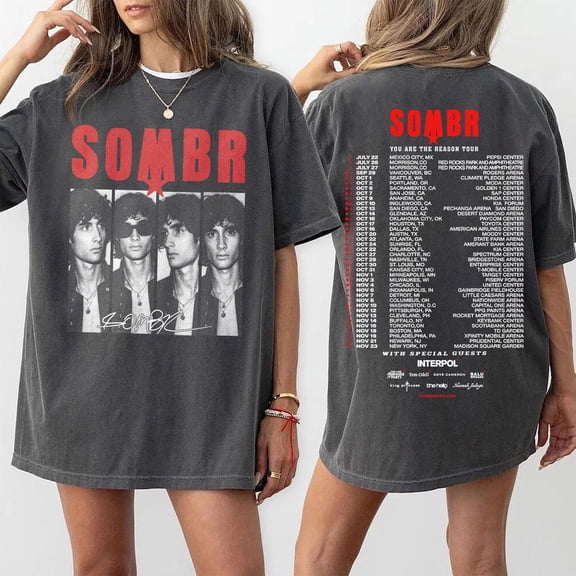 SOMBR You Are The Reason Tour Unisex T-Shirt, Tour Tee For Fan