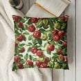 thumbnail image 3 of SHANXI Throw Pillow , Red s and Green Leaves Garden Harvest Eating Clean Theme Print, Decorative 18x18in, 3 of 5