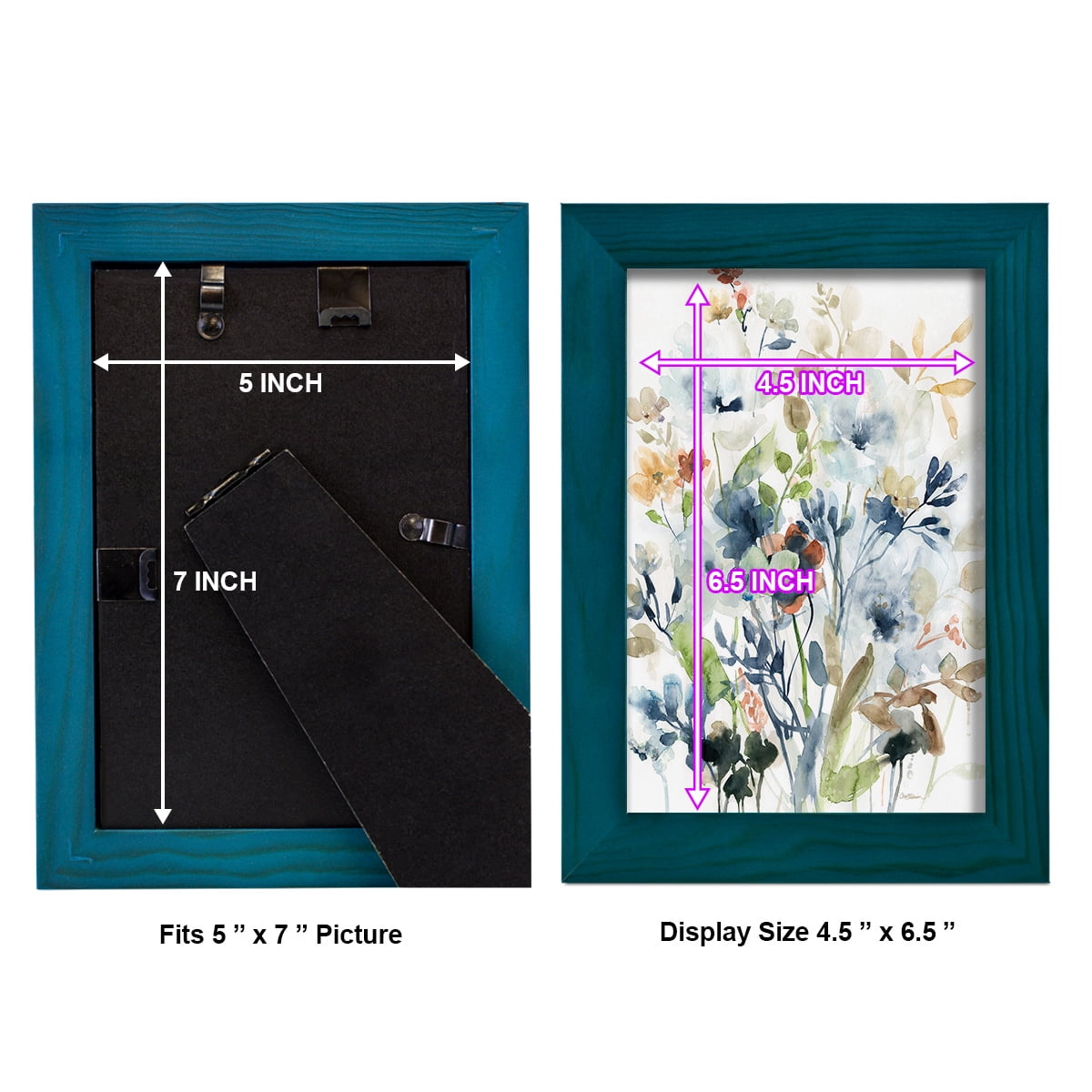 Holland Spring Mix -Framed Print w/glass-Ocean Blue