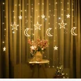 thumbnail image 4 of Guirnalda de luces LED con forma de luna y estrellas para decoración de fiestas de bodas, EID, Mubarak, Ramadán, San Valentín, Navidad y fiestas, 4 of 5
