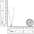 thumbnail image 6 of Gem Stone King 14K Yellow Gold Lab Grown Diamond Necklace for Women | 0.73 Cttw | Gemstone April Birthstone | DEF Color | VVS-VS Clarity | Pear Shape 8X5MM | With 18 inch Chain, 6 of 6