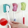 thumbnail image 4 of Shisuyan 6Pcs Suction Cup Toothbrush Head Cover Dustproof Toothbrush Protective (Random Color), 4 of 9
