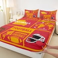 thumbnail image 3 of Homewish Football Gamer Full Size Sheets 4-Piece for Kids Children Teens,Ball Game Breathable Bed Sheets,Sport Theme Lightweight Sheet Sets,Super Cozy Room Decor, 3 of 7