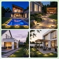 thumbnail image 3 of BLITZWILL Solar Ground Lights Outdoor, 12 Pack Bright LED Solar Pathway Lights Waterproof for Landscape Decoration, Deck Lighting for Garden Walkway Driveway (Warm White), 3 of 8