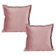 thumbnail image 1 of Cojin Decorativo Cuadrado Set de 2 Dante Palo de Rosa, 1 of 4