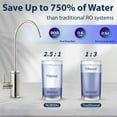 thumbnail image 3 of iSpring RO800G Tankless Reverse Osmosis System, 800 GPD Under Sink Water Filter with 2.5:1 Pure to Drain Ratio, TDS & PFAS Reduction, Space Saving Design, Includes Brushed Nickel Faucet, 3 of 5