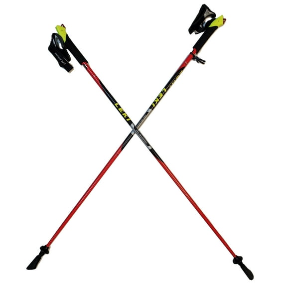LEKI Nordic Walking Speed Pacer (T2) HM Carbon 120cm Red
