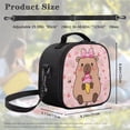 thumbnail image 6 of Yuyamidu Cartoon Capybara Kids Lunch Box Large Capacity Insulated Lunch Bag Portable Handle Thermal Picnic Cool Bags Multifunctional for School Picnic Travel Hiking Camping, 6 of 6
