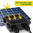 thumbnail image 3 of Conector fotovoltaico de caja de conexiones solares con 4 diodos para panel solar de 190 W a 250 W, 9 A D, 3 of 9