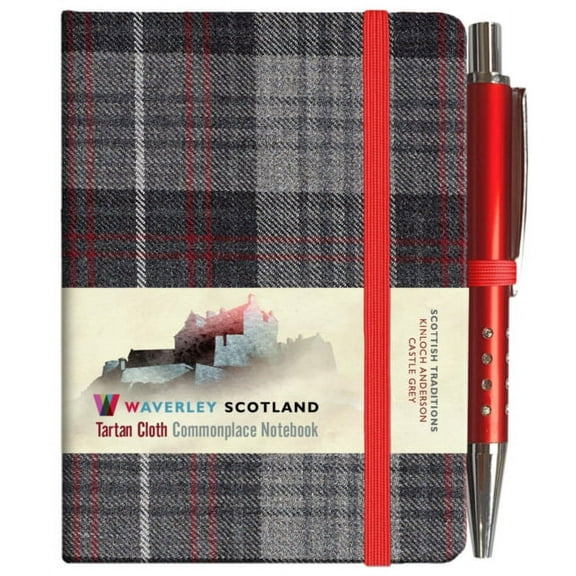 Waverley S.T. (S): Castle Grey Mini with Pen Pocket Genuine Tartan Cloth Commonplac (Hardcover)