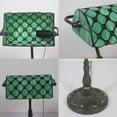 thumbnail image 5 of FSLiving Tiffany Style Table Lamp with 10.6（in） Green Glass LampShade Vintage Style Pull Chain Switch Banker Desk Light E26 Antique Table Light for Decor Bookcase Dresser Coffee, 5 of 5