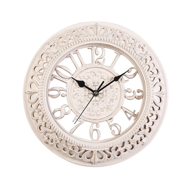 Cateissary Wall Clocks Kitchen Battery Operated Art Clocks for Bathroom Home Decoración del hogar Blanco
