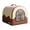 Brown, variant on Homenest Cooling Cat Igloo Bed with Ice Packs, Summer Cool Down Enclosed Pet Shelter for Cats & Small Dogs, Portable Foldable Chilled Hideout Pink