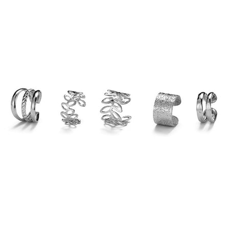 DESIGNICE 2026 New Sterling Silver Earrings Multiple Hollowing Earrings Silver Type C 925 Sterling Silver Earrings Style 4 for Casual Wear Office Evening Outings Special Occasions.