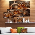 thumbnail image 4 of Design Art - Fleur Fractale Orange Foncé, 4 of 4