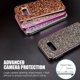 thumbnail image 4 of Samsung Galaxy S10E Diamond Platinum Collection Hybrid BUMPERCASE with ELECTROPLATED Frame - Rose Gold DreamWireless No, 4 of 6