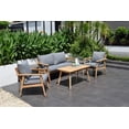 thumbnail image 2 of Amazonia Charleroi Teak 4 Pieces Patio Deep Seating Set Deluxe With Olefin Cushions, Seating Capacity: 4, 2 of 7
