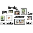 thumbnail image 1 of Jerry & Maggie - Photo Frame | Plaque College Frame - Black Wall Decoration Combination - Black PVC Picture Frame Selfie Gallery Collage With Full Size Hanging Template & Wall Mounting Design, 1 of 4