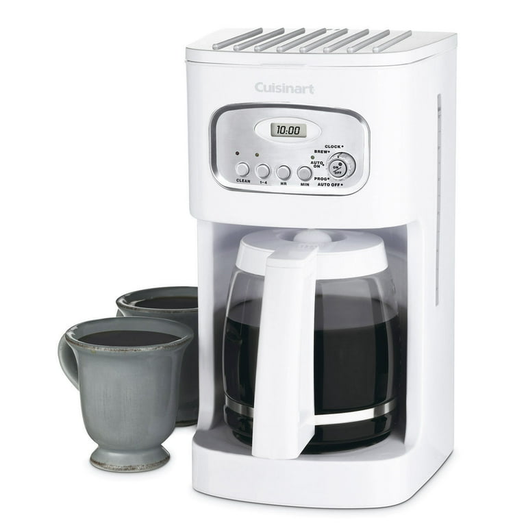 Cuisinart 12 Cup Classic Programmable Coffeemaker, White, DCC-1100P1 Cuisinart 12 Cup Classic Programmable Coffeemaker, White, DCC-1100P1