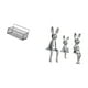 thumbnail image 5 of Cesta de almacenamiento,Cesta organizadora de almacenamiento de cocina colgante de alambre,Organizador de pared para baño con cesta de almacenamiento de alambre,Escultura de figura,Estatua, 5 of 8
