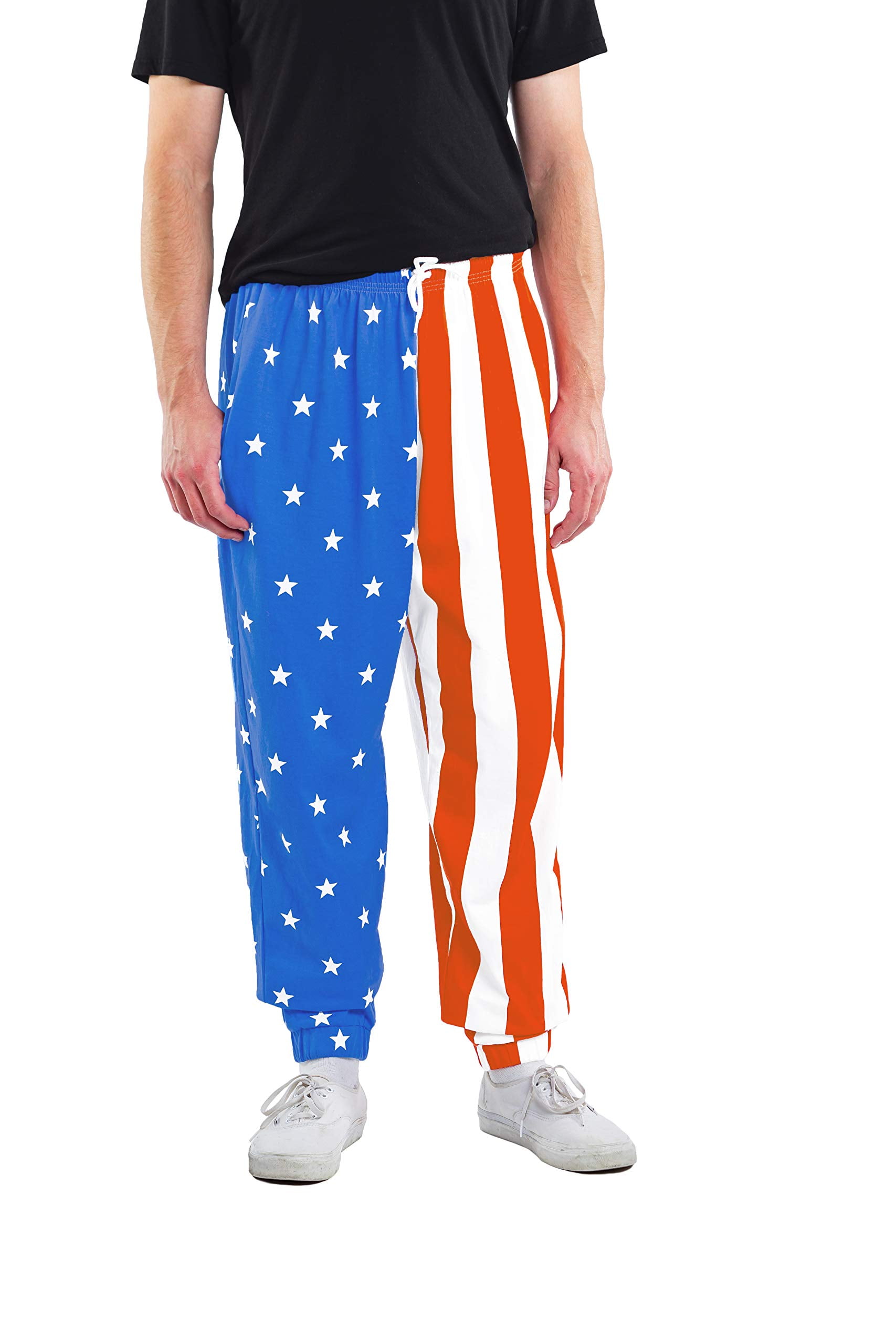 Tipsy Elves American Flag Workout Pants Usa Karate Pants Loose Fitting Xl