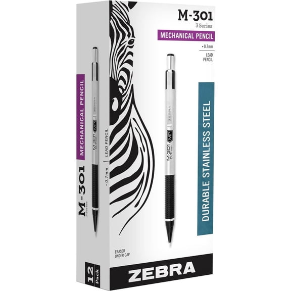 Zebra Steel Mechanical Pencil 54310