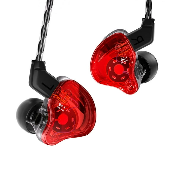 Auriculares YINYOO CCZ Melody In-Ear 1DD 1BA Monitores rojos