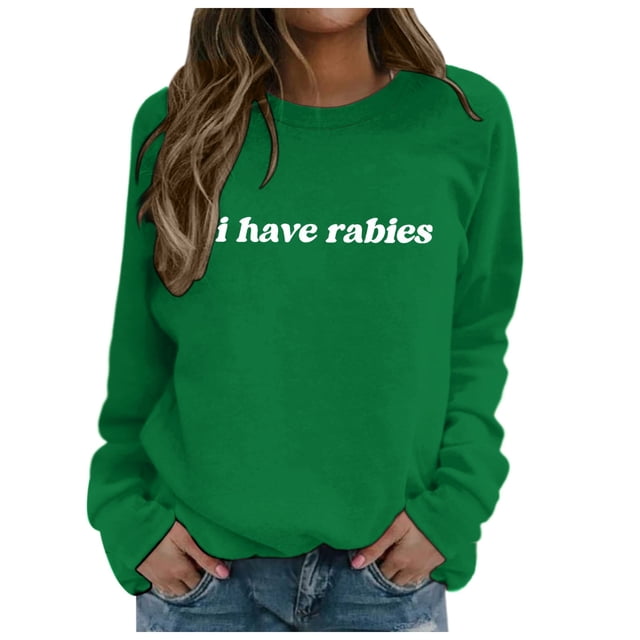 TINZ Femmes Quotidien Maison Extérieur Entraînement Manches Longues Col Rond T-Shirt Haut Chandail Imprimé Blouse de Rue Mode Urbaine Dames Shorts Ensembles Lingerie Légère Chandails Légers Femmes