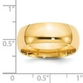 thumbnail image 7 of 14K Yellow Gold 8mm Comfort-Fit Band Ring Size 7, 7 of 7