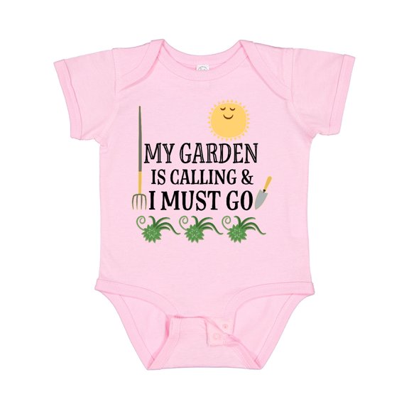 Inktastic Gardening Funny Garden is Calling Boys or Girls Baby Bodysuit