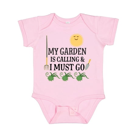 

Inktastic Gardening Funny Garden is Calling Gift Baby Boy or Baby Girl Bodysuit
