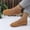 Brown, variant on Daolelai Women's Stylish Leather Solid Color Wedge Heel Casual Shoes Elegant and Comfortable Shoes